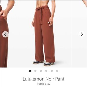Lululemon Noir Pant Rustic Clay Size 8